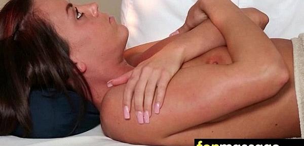  Sexy teen babe sucks and fucks at the massage table 11